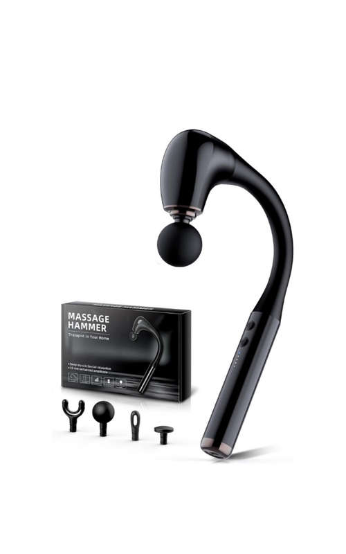 Massage Gun with Upgraded Extension Handle Deep Tissue Back Massager