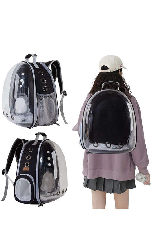Cat Dog Bird Breathable Backpack Carrier Capsule Transparent BubbleBag Gift