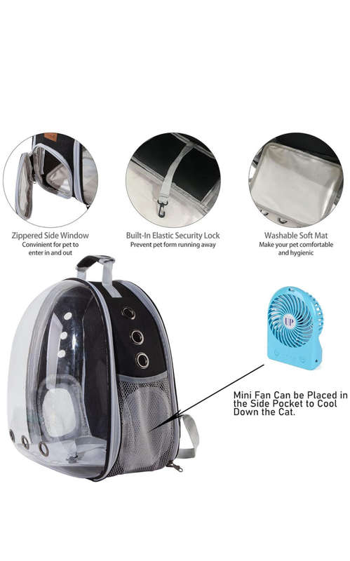 Cat Dog Bird Breathable Backpack Carrier Capsule Transparent BubbleBag Gift