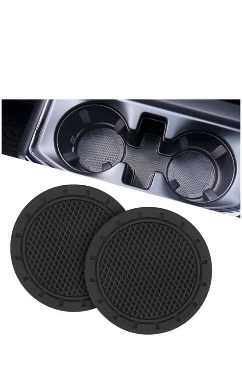 Car Cup Holder Coaster, 2 Pack Universal Anti-Slip Shockproof Car Coasters