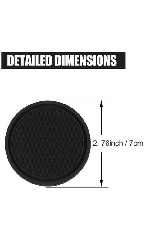 Anti-slip coasters for cars