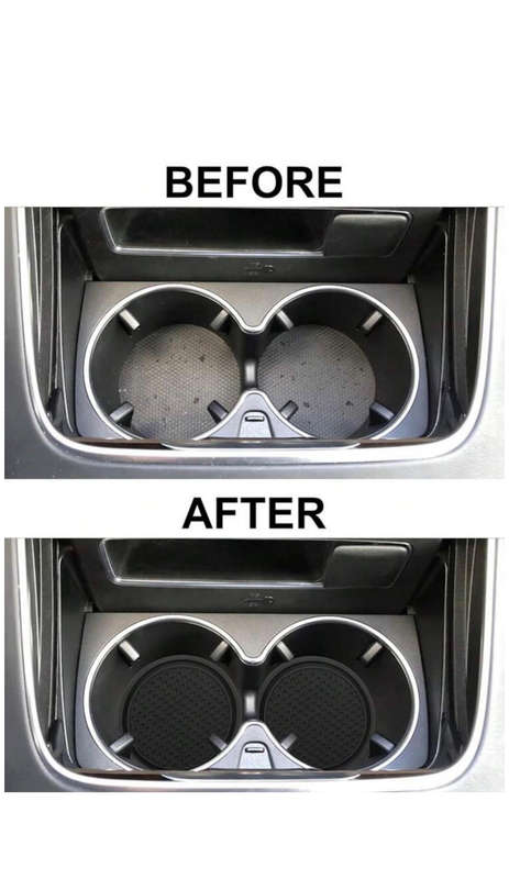 Anti-slip coasters for cars