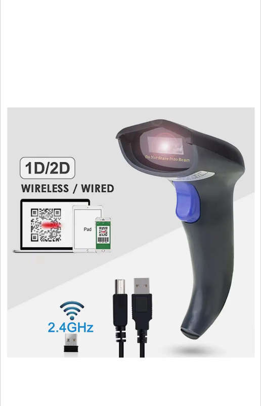 High-Speed Handheld Barcode Scanner 1D/2D Wireless