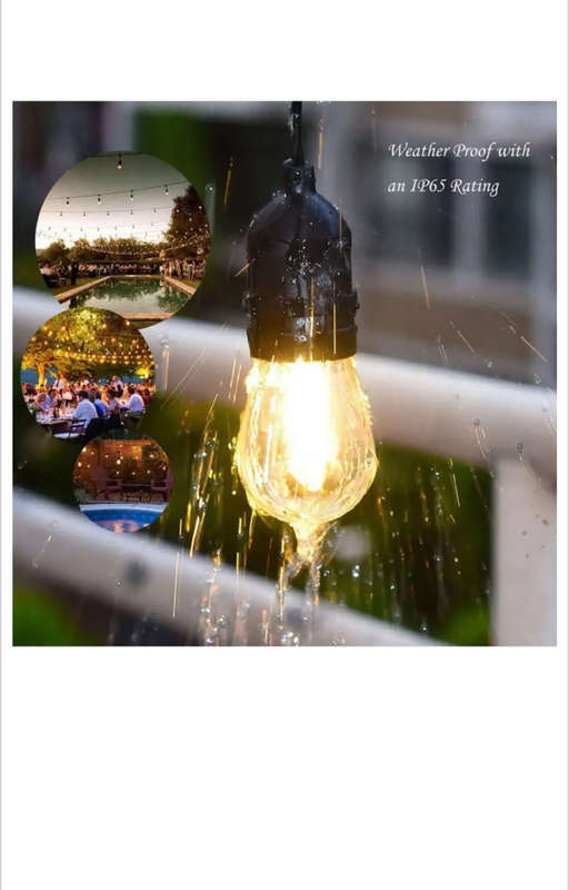 10BULBS solar string light