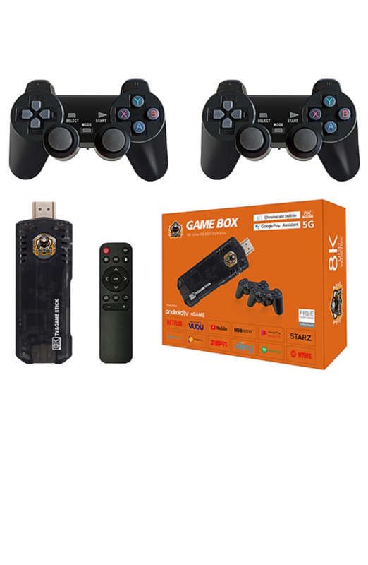 M8 TV Game Stick 8K with Wireless 2 Gamepad 2GB RAM 16GB ROM