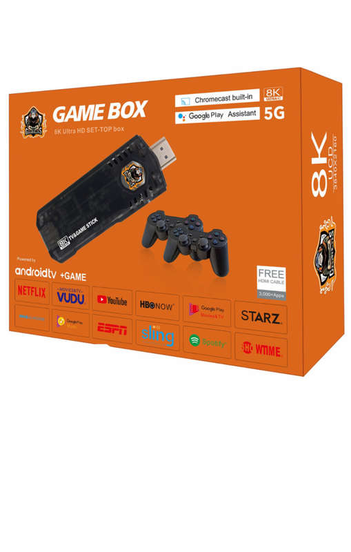 M8 TV Game Stick 8K with Wireless 2 Gamepad 2GB RAM 16GB ROM
