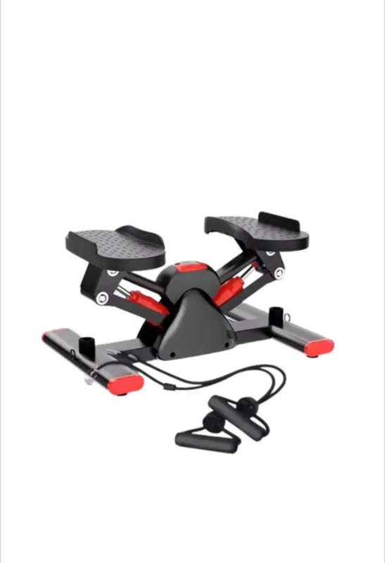V Shape Fitness Stepper Exercising Machine With Resistance Band