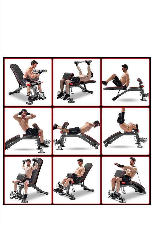 Adjustable Weight Bench Dumbbell Strength Trainin Foldable Home Gym Workout