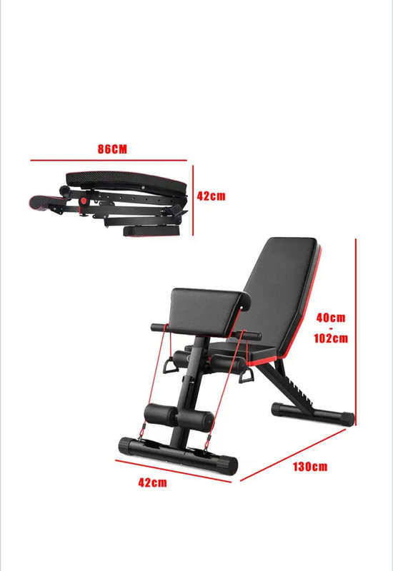 Adjustable Weight Bench Dumbbell Strength Trainin Foldable Home Gym Workout