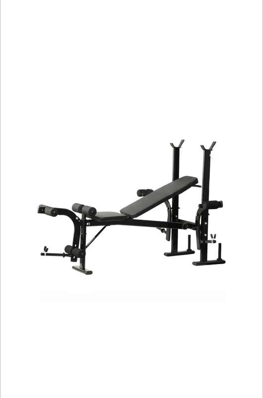 Weight Lifting Bench with Barbell Rack for Workout and Fitness Training