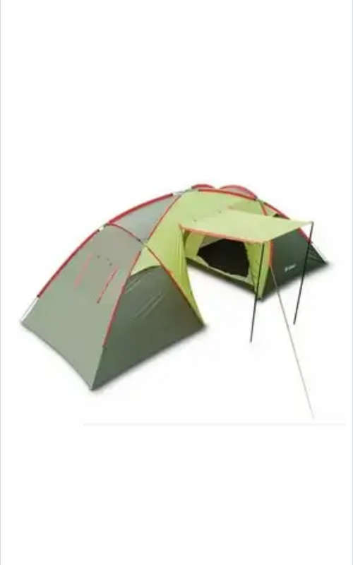 6-Person Camping Tent with Vestibule and Two Rooms