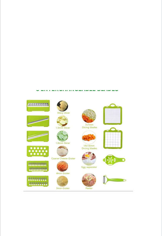 14 Pieces vegetable slicer