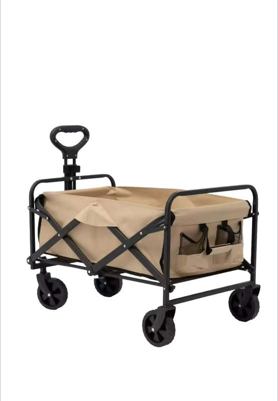 Foldable Camping Wagon/Foldable Trolley - Beige