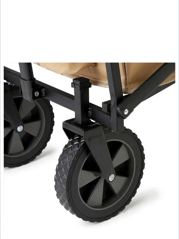 Foldable Camping Wagon/Foldable Trolley - Beige