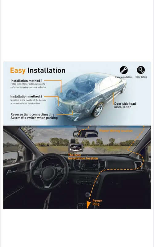 4-Inch Screen Wifi Dashboard Camera
