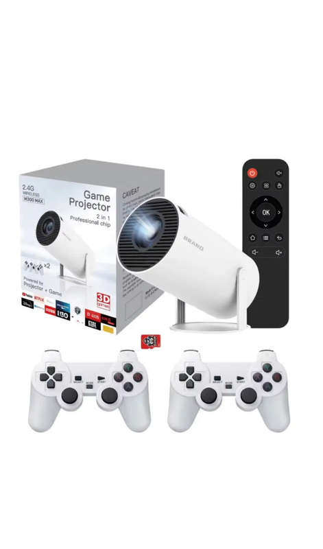 Game Projector Fully Wireless - LCD 4k Projector
