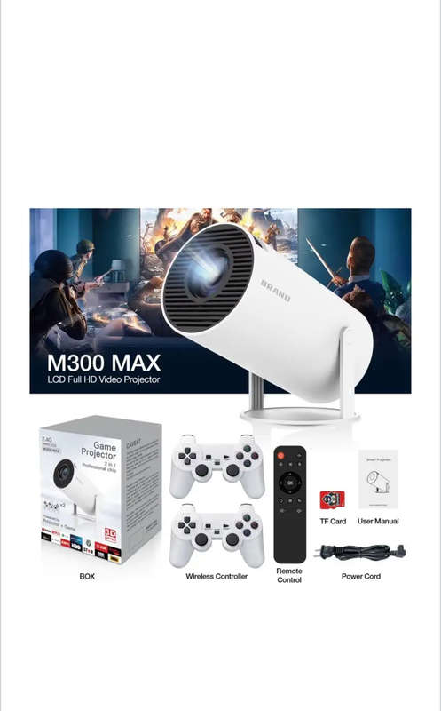 Game Projector Fully Wireless - LCD 4k Projector