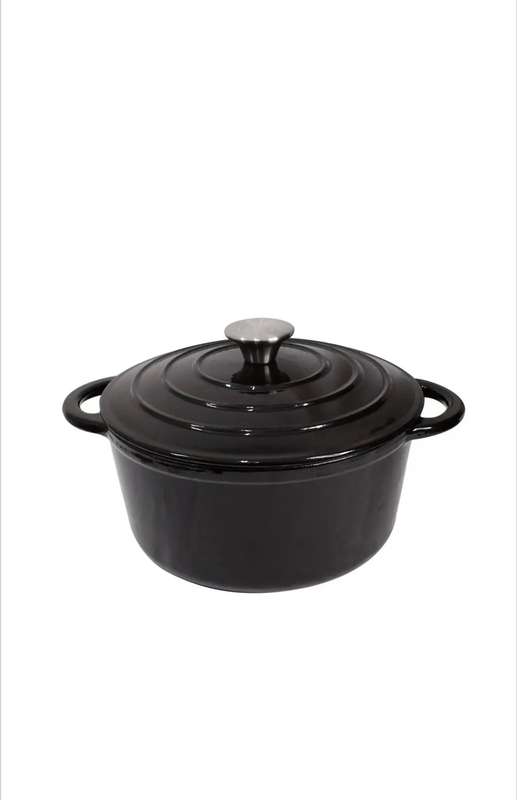 7 Piece Cast Iron Pot Set - Blue