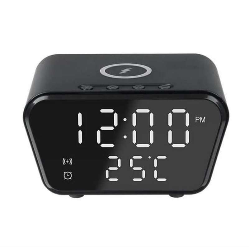Alarm Clock with Wireless Charging