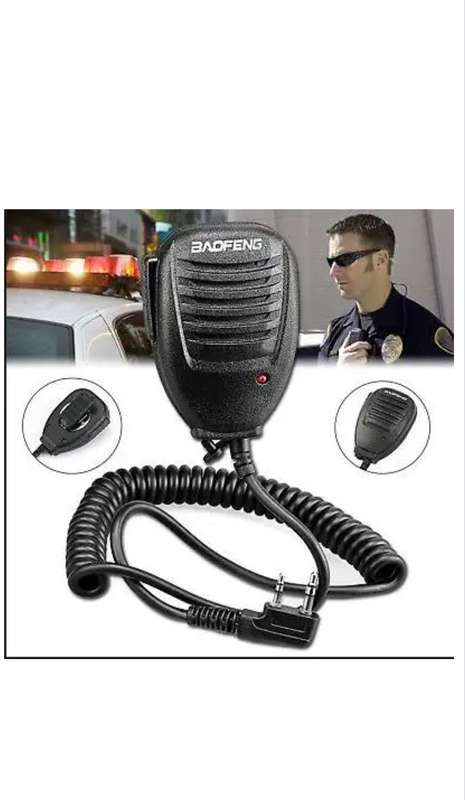 Hand Held Clip-On Shoulder Speaker Mic Microphone PTT for Walkie Talkies