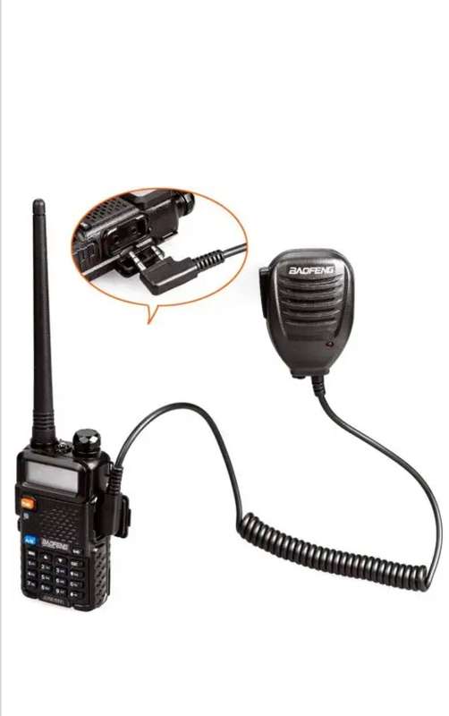 Hand Held Clip-On Shoulder Speaker Mic Microphone PTT for Walkie Talkies