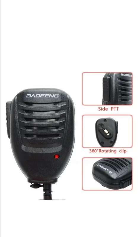 Hand Held Clip-On Shoulder Speaker Mic Microphone PTT for Walkie Talkies