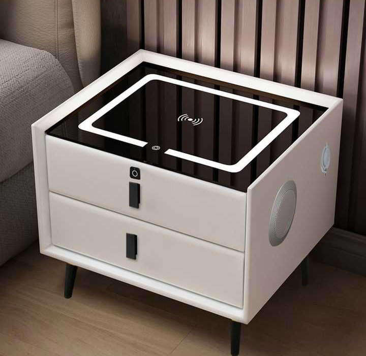 SMART SIDE TABLE WITH WIRELESS CHARGING STATION Nightstand