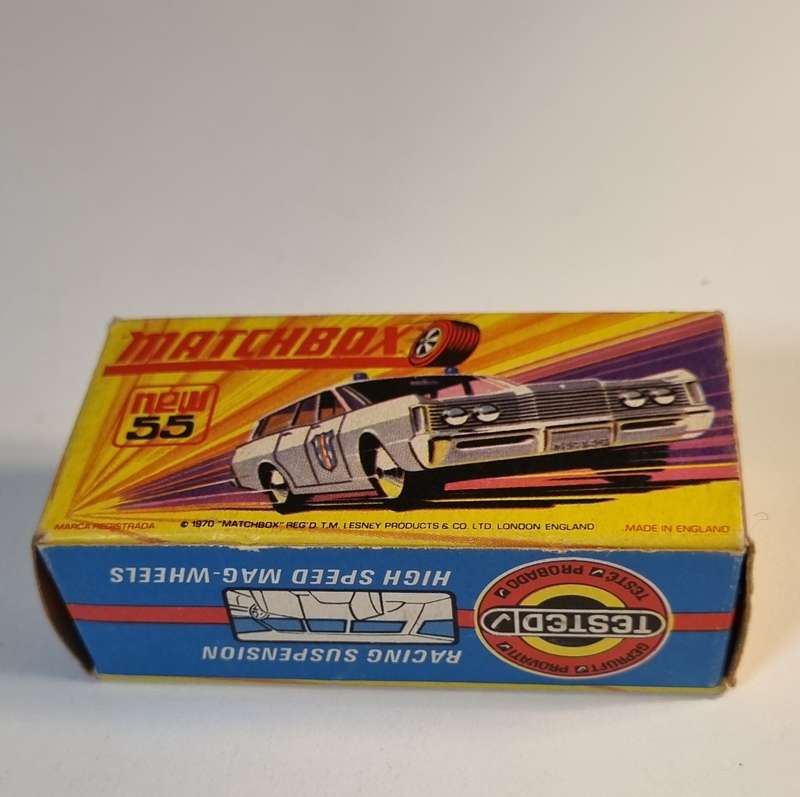 Matchbox Lesney 55E Mercury Commuter Police Original Box