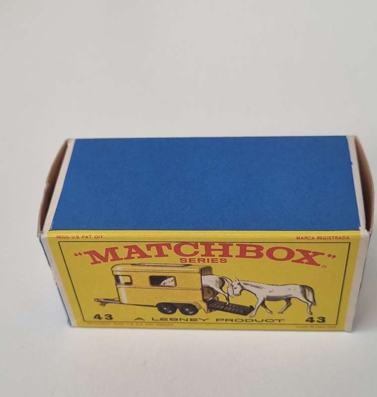 Matchbox Lesney 43C Pony Trailer Original Box