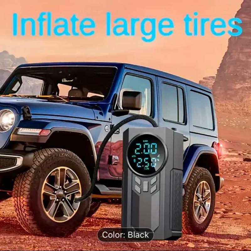 4 in 1 Car jumpstarter (1pc multifunction Portable Jumpstarter with Air compressor) GREAT SPECIAL