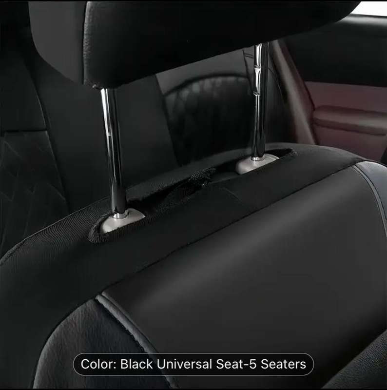 Car Seat Covers Full Set, PVC Leather waterproof and wear resistant.