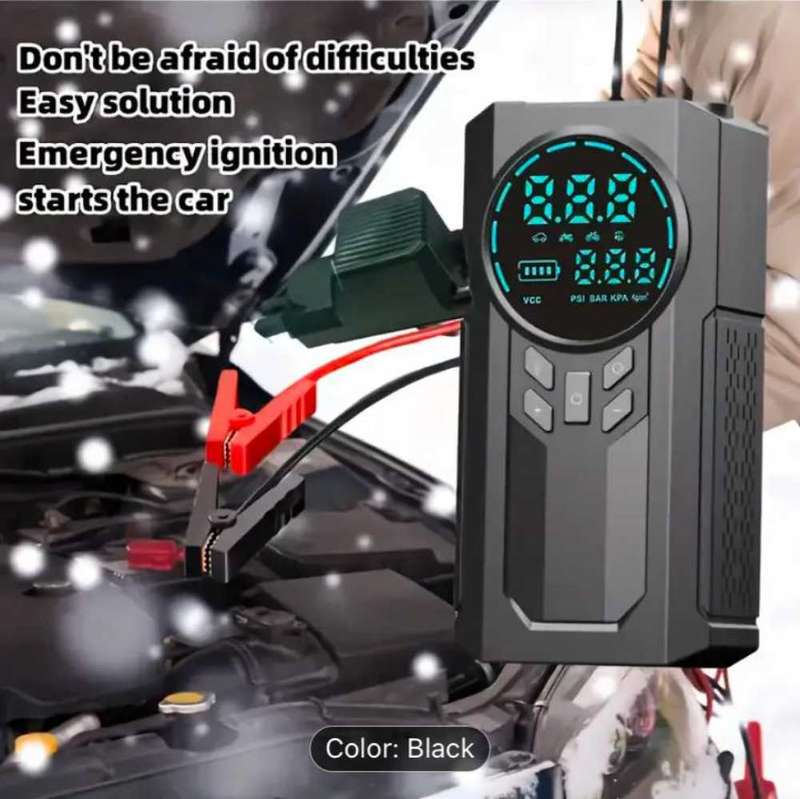 4 in 1 Car jumpstarter (1pc multifunction Portable Jumpstarter with Air compressor) GREAT SPECIAL