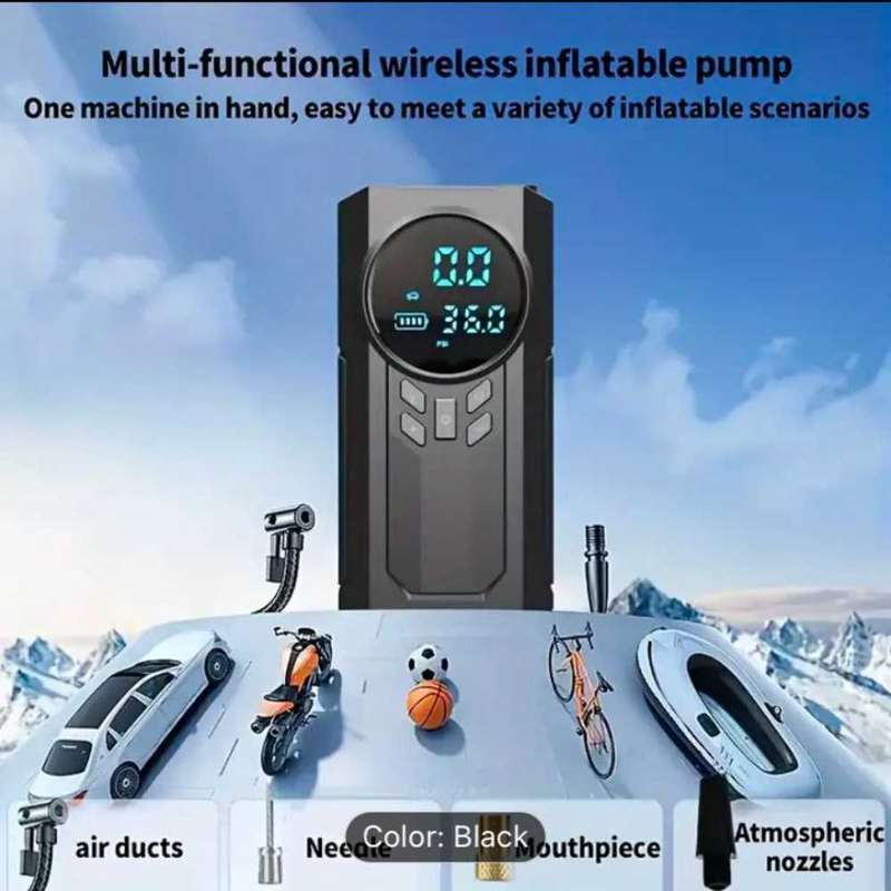 4 in 1 Car jumpstarter (1pc multifunction Portable Jumpstarter with Air compressor) GREAT SPECIAL
