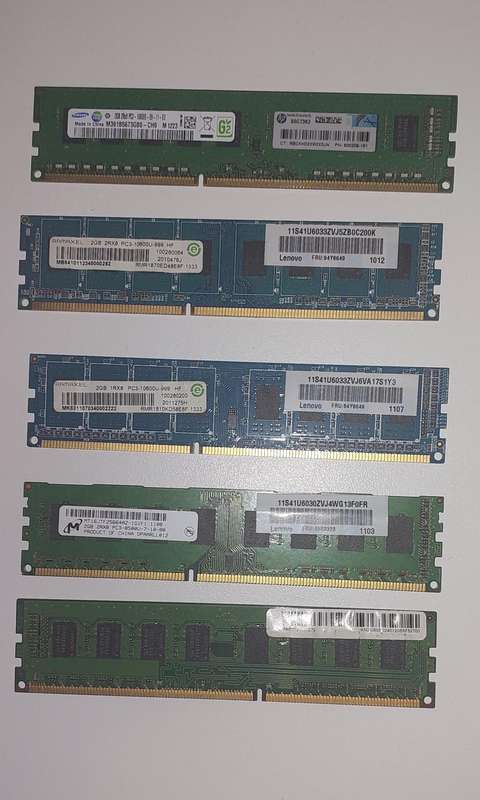 DDR 3 2GIG RAM x5