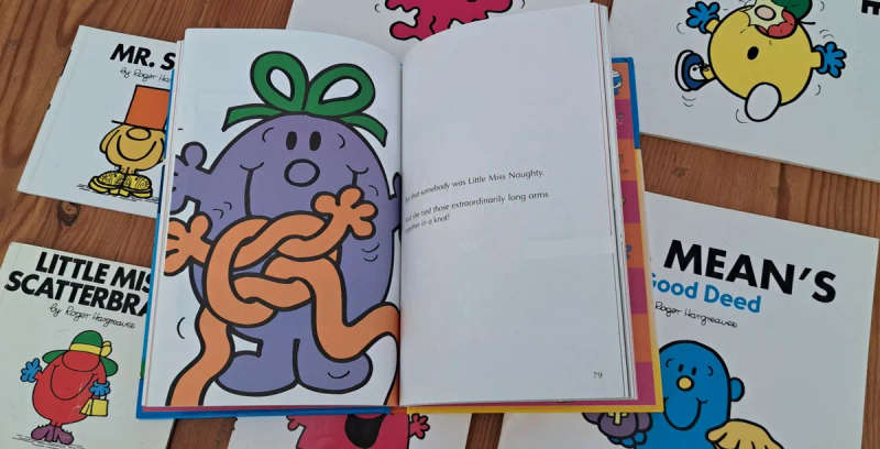 8x Mr Men & Little Miss books By Roger Hargreaves kids children's picture story books classic