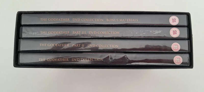 The Godfather DVD Collection Box Set Mafia gangs Italy crime thriller suspense 5 DVD discs collector