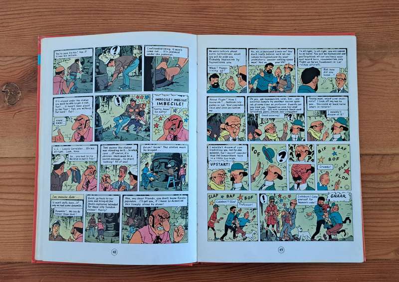 The Adventures Of Tintin By Herge (3 stories) classic cartoon comic strip