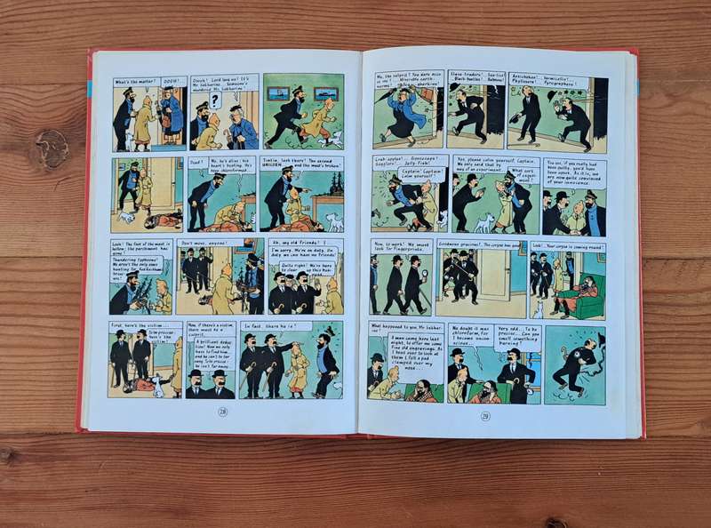The Adventures Of Tintin By Herge (3 stories) classic cartoon comic strip