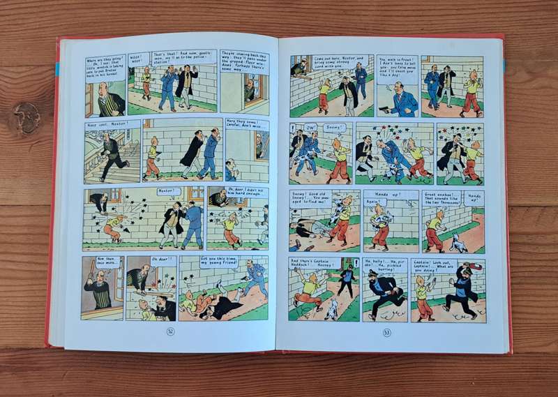 The Adventures Of Tintin By Herge (3 stories) classic cartoon comic strip