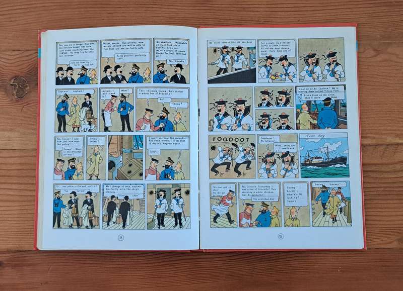 The Adventures Of Tintin By Herge (3 stories) classic cartoon comic strip