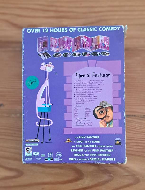 Peter Sellers The Pink Panther Film collection 6x DVD set movie film classic collectors rare vintage