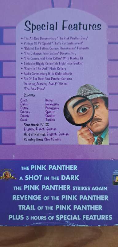 Peter Sellers The Pink Panther Film collection 6x DVD set movie film classic collectors rare vintage