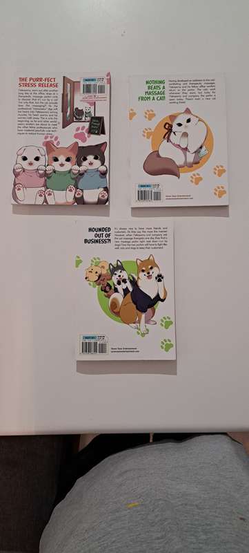 Cat Massage Therapy books 1. 2. and 3. graphic novel manga comic books Japan (books in English)