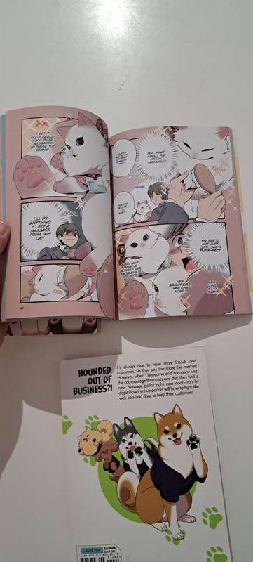 Cat Massage Therapy books 1. 2. and 3. graphic novel manga comic books Japan (books in English)