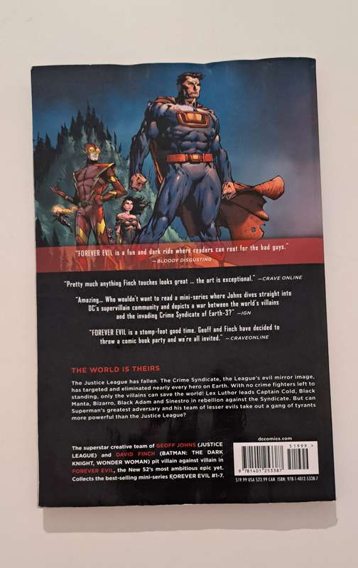 DC comic books Forever Evil TPB (2015) #1 - 1ST print The new 52! superheroes sci-fi fantasy action