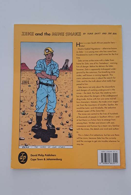Zeke and the Mine Snake by Vuka Shift & Joe Dog comic book South Africa Zulu African English