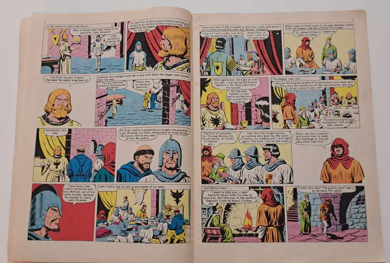 illustrated king Classics Comics Ivanhoe Sir Walter Scott (1979) rare vintage old classic