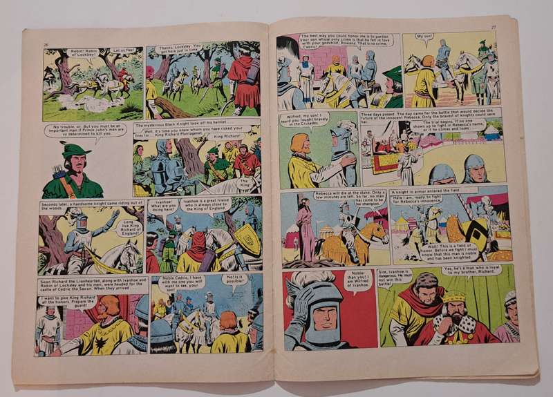 illustrated king Classics Comics Ivanhoe Sir Walter Scott (1979) rare vintage old classic