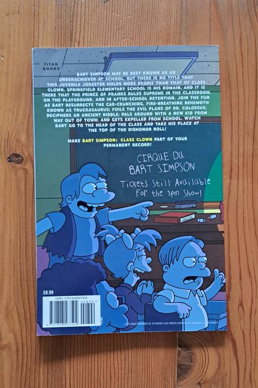 Bart Simpson Class Clown TPB (2010) #1 - 1ST printing rare collectable comic book