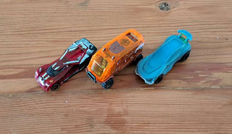 3x Hotwheels cars for boys toys in a good condition as per photos